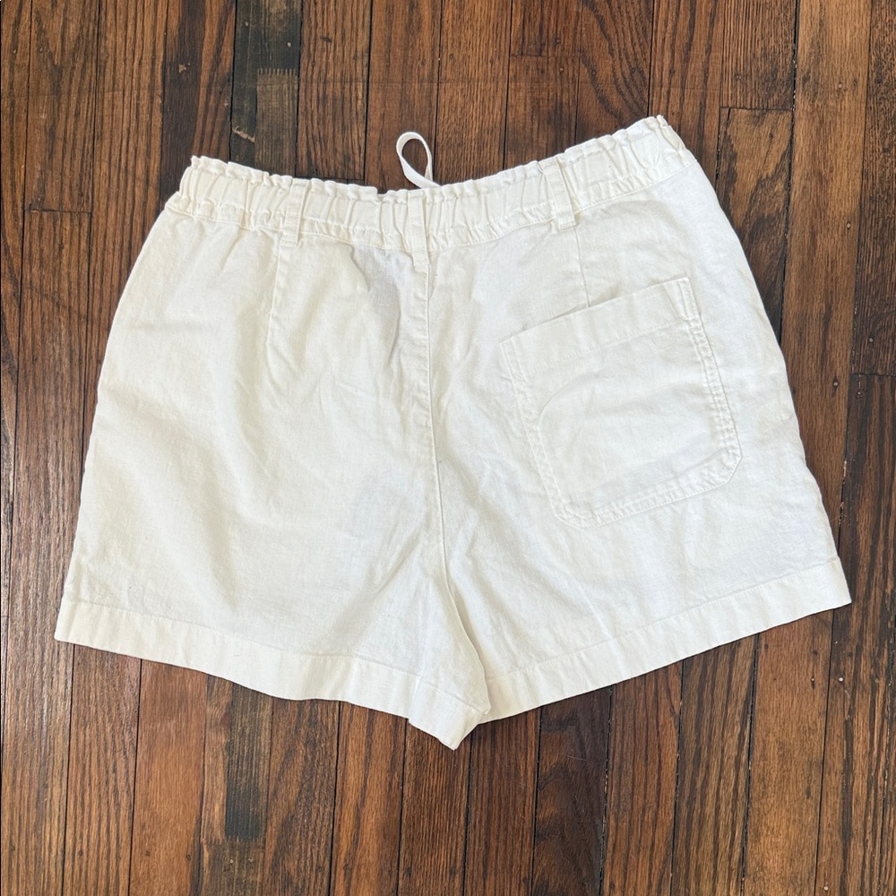 UNIQLO Linen Cotton Shorts Off White Size S - Picture 5 of 9